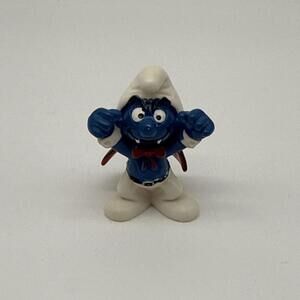 Schleich Smurf Hallloween Dracula Vampire Figurine Peyo PVC Toy 2005 VINTAGE